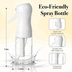 RMNJPW 3Pcs Continuous Spray Bottles For 200 milliliters, 200ml Clear*3
