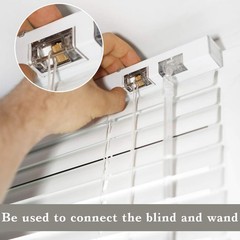 4 Pieces Blind Wand Tilter Control for 1 Inch Mini 1 Inch, Transparent