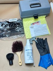 Eagle Manufacturing Safety Cabinet Chemical Battery Spill Clean Up Kit Caustic