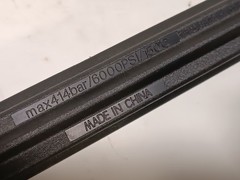 Lot of 3 Unbranded Pressure Washing Lances 414bar 6000PSI 150° C 47″ L, 35.5″ L
