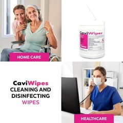 CaviWipes Surface Disinfectant Wipe Canister Alcohol Scent 640 Ct 13-1100