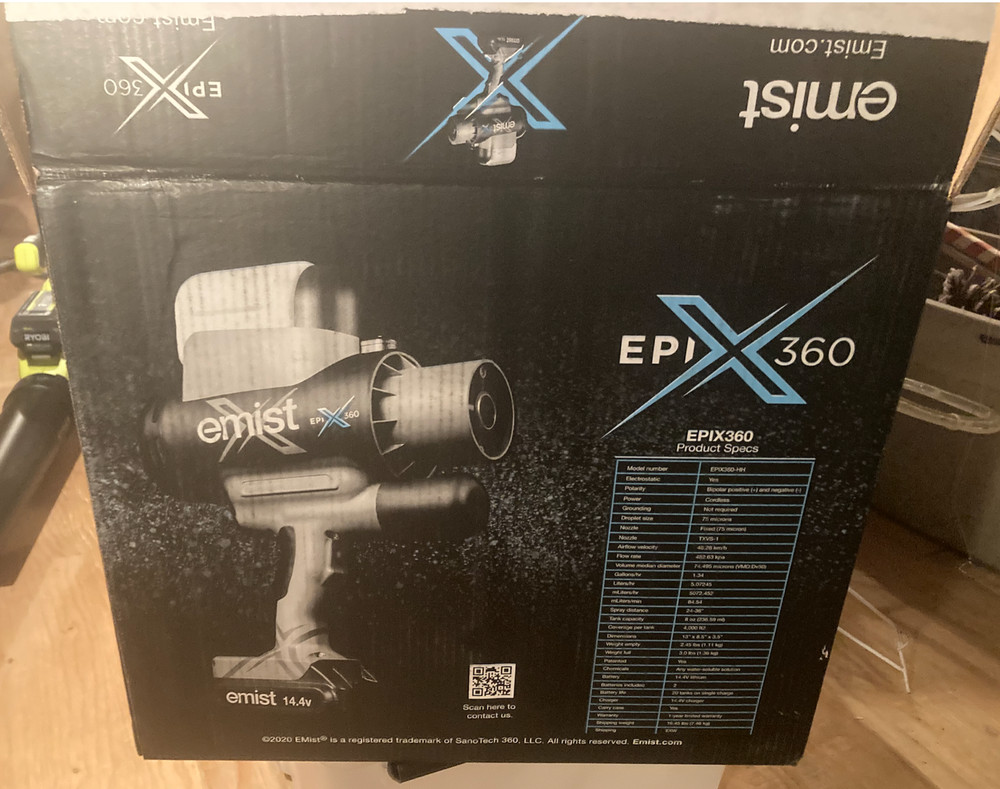 EMIST Epix360 Electrostatic HandHeld Sprayer
