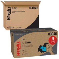 9 Pack WypAll POP-UP White L40 Wipes: 810 Wipes Total