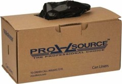 50 Count PRO-SOURCE Black LDPE 3 mil 55 Gallon Contractor Trash Bags