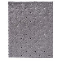 BRADY SPC ABSORBENTS SRP100 Absorbent Pad,Universal,Gray,PK100 42X728