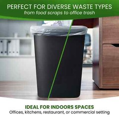 8-10 Gallon Clear Trash Bags 1000 Count Commercial Office Wastebasket Can Liners