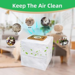 8 Pack Replacement VACBP6 HEPA Filter Bags 8 Vacuum