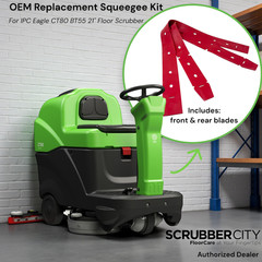 OEM Squeegee Blade Set Front & Rear for IPC Eagle 21″ CT80 BT55 Floor Scrubber