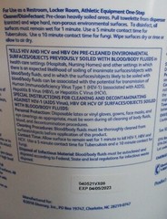 Diversey Oxivir Tb LARGE Hospital Wipes 11″x12″ (28x30cm) 160 Wipes w/Container.
