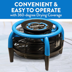 Dri-Pod Pro Omnidirectional Floor and Carpet Dryer, Ventilating Floor Dryer for