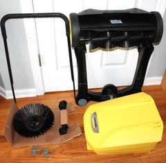 Karcher S4 Twin Walk-Behind Outdoor Hand Push Floor Sweeper – 5.25 Gallon Capac