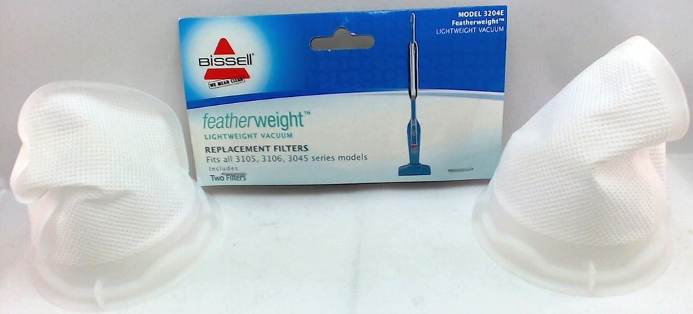 Bissell Vacuum Filter For Easy Mate and Featherweight Stick Vacuums 3204E, 2/pk