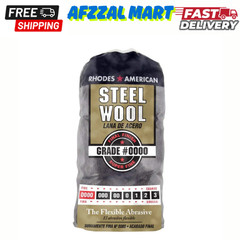 Steel Wool 0000 12 pad Fine Grade Rhodes, American Final Finish Super Fine