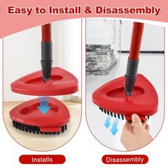 Upgrade Scrub Brush Compatible with O Cedar EasyWring 1 Tank, 1 Pack, Red
