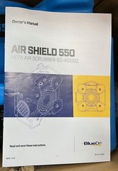 BLUEDRI BD-AS-550-BL AIR SHIELD 550, INDUSTRIAL HEPA AIR SCRUBBER, 56GX66, NEW!!