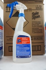 Spic And Span Profession (2) 1 Gal All-Purpose Spray & Glass Cleaner Bottle New