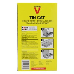 Victor M310S Tin Cat Multi-Catch Live Mouse Trap – Indoor and 1 Trap, Silver