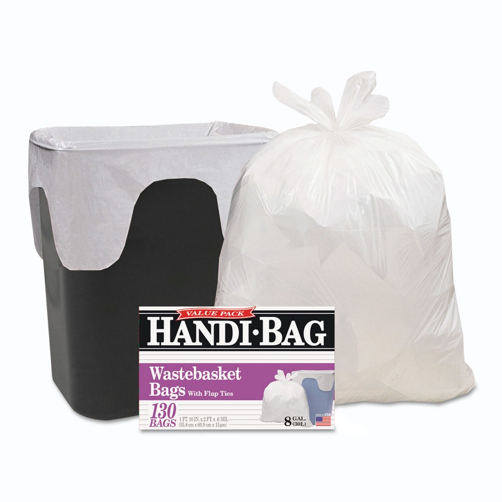 Webster Super Value Pack, 8 gal, 0.6 mil, 22″ x 24″, White, 780/Carton