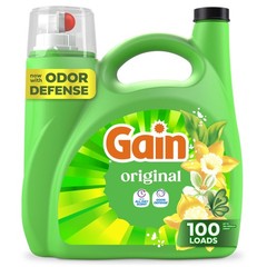 Gain Liquid Laundry Detergent, Freshness, Odor Defense, 132 Fl Oz (Pack of 1)