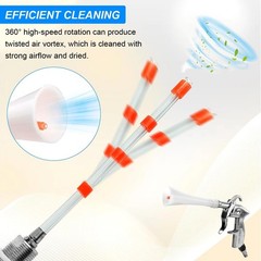 Air Compressor for Car Detailing Tool, with 5 Hoses, High Pressure…
