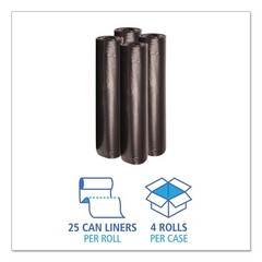 Boardwalk 517 40 in. x 46 in. 45 gal. Low-Density Can Liners – BK (100/CT) New