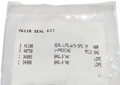76118 SEAL KIT FOR CAT PUMPS 66PPX40GG1 And 67PPX39G1I OEM KIT