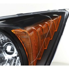 Headlight Left Right Clear Lens Black Housing for Honda CR-V 2007-2011 2pcs