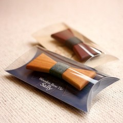 Wooden Bow Tie Sally – Carved Wood Bowtie (Unisex, Nordic Design)