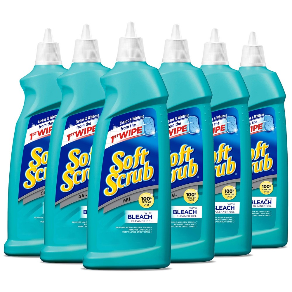 Soft Scrub Gel with Bleach Cleaner, 28.6 Ounces (Pack Ounce of 6)