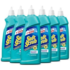Soft Scrub Gel with Bleach Cleaner, 28.6 Ounces (Pack Ounce of 6)