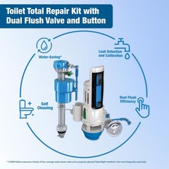 Danco HyrdroRight Water-Saving Toilet Tank Repair Kit with Pack of 1, White