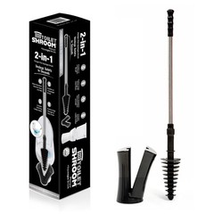 ToiletShroom Revolutionary Plunger, Squeegee, Clog Remover, Оne Расk, Black