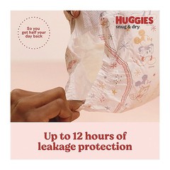 Huggies 56433 Snug and Dry 12 lbs. to 18 lbs. Diapers – Size 2 (116/Carton) New
