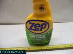 QTY=64OZ(2 X 32OZ):ZEP Spray Bottle Mold Stain&Mildew Stain Remover 021709009545