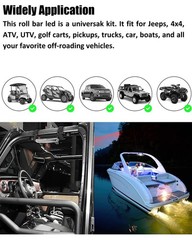 Sunpie Red Dome Light For Utv Sxs Interior Wireless Lighting Compatible Utv