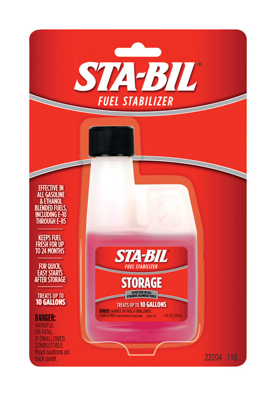 STA-BIL 22204 Fuel Stabilizer Blister Card – 4 Fl oz. , Red