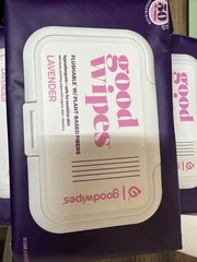 Goodwipes Flushable Butt Wipes, Lavender Scented, 150 Total Wipes 3 Pack