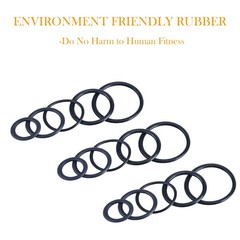 PWACCS High Pressure Washer O Ring Kit, Replacement Rubber for Black