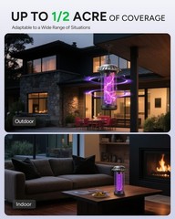 Buzbug LED Bug Zapper Indoor Outdoor, Up to 50000 Hrs Lifespan New Black