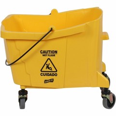 Genuine Joe GJO02347 35 QT Side Press Mop Bucket Wringer Combo Each Yellow