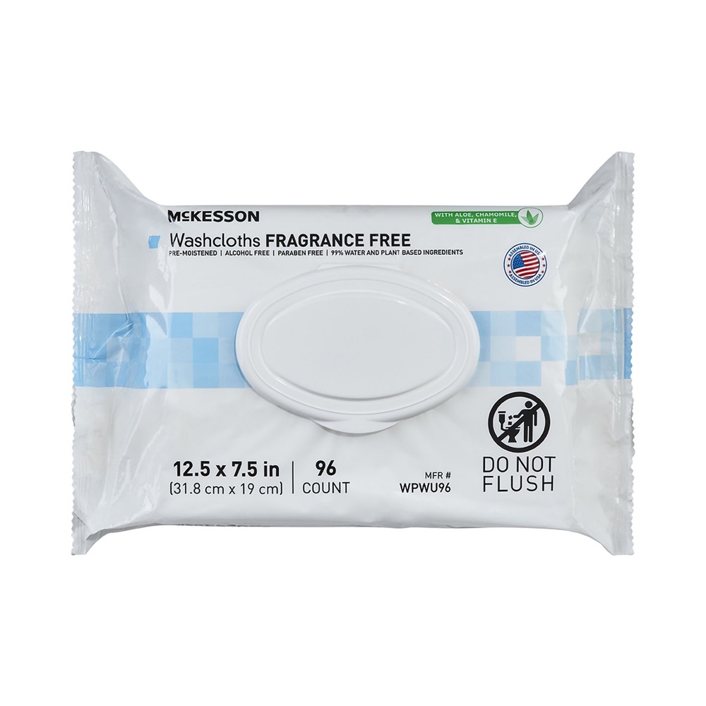 McKesson Personal Cleansing Wipe 7.5 x 12.5″ WPWU96 3 Pack 288 Wipes