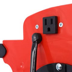 12 In. 3-Speed Heavy-Duty Portable Air Mover Floor Fan and Carpet Dryer in Red w