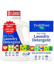 Truly Free Natural Laundry Detergent for Sensitive Skin 50 Fl Oz (Pack of 1)