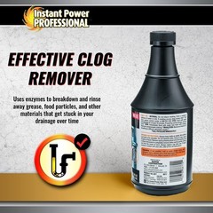 Pack of 4 Instant Power Professional 8877 Sink Drain Opener Cleaner Clog 20 Oz