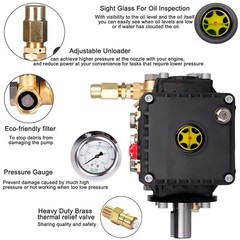 PRESSURE WASHER PUMP 4GPM 3600 PSI 24MM SOLID RIGHT SHAFT for GENERAL
