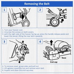 Belts Compatible for Kenmore Cleaner Belt 20-5218 CB3 PH5 kc28sbztz000 5PH282