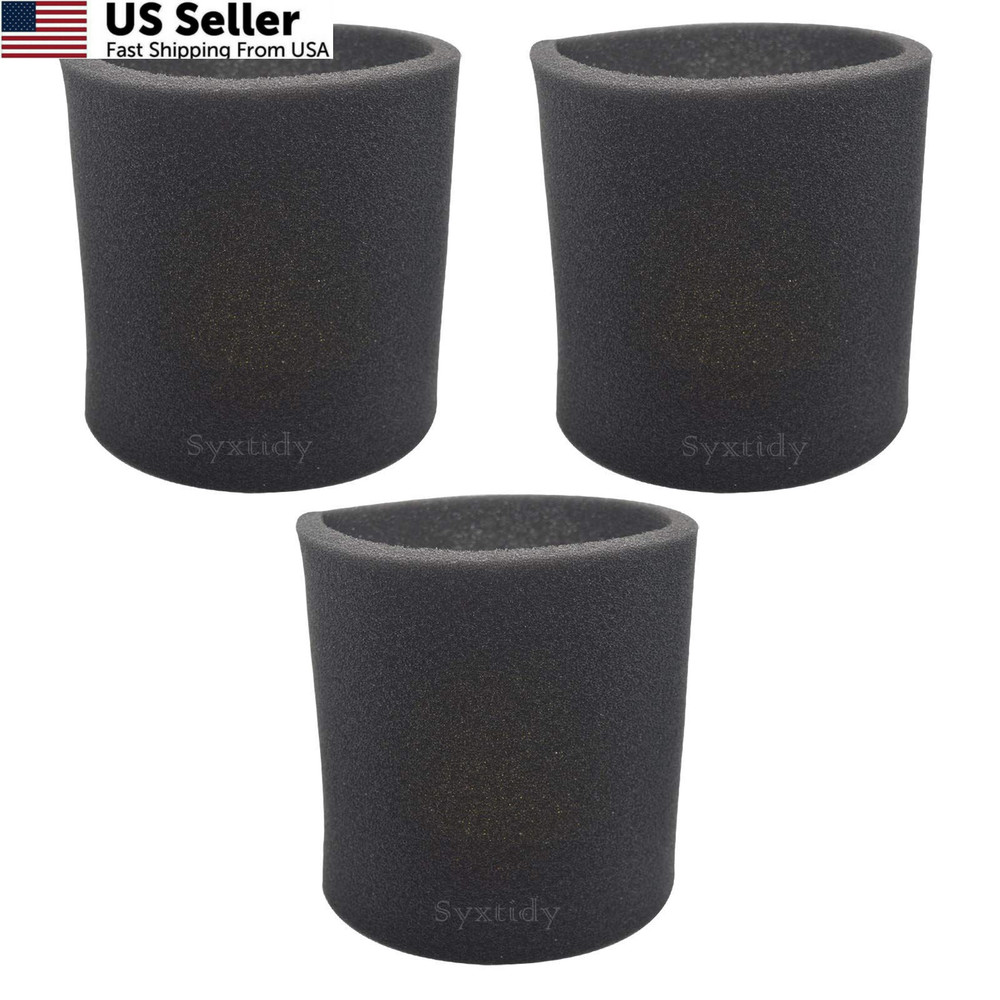 3 Pack 90585 Foam Sleeve VF2001 Replacements Filters For Wet Dry Vacuum…