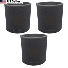3 Pack 90585 Foam Sleeve VF2001 Replacements Filters For Wet Dry Vacuum…