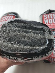 64 Pads – 4 Packs – Rhodes American Homax #3 Steel Wool Coarse Grade 3, 105-0164