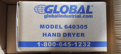 Hand Dryer Global Industrial Model 640305 {The Price is for 1 , Stock = 3}